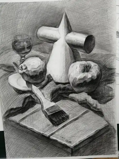 学美术到天艺学生近期素描作品