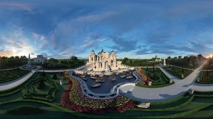 云舞科技·vr复原后的圆明园(大水法)它以360°的全景视角,让更多人