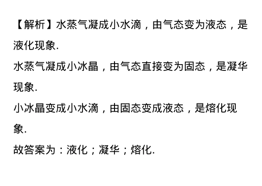 【水的三态变化】