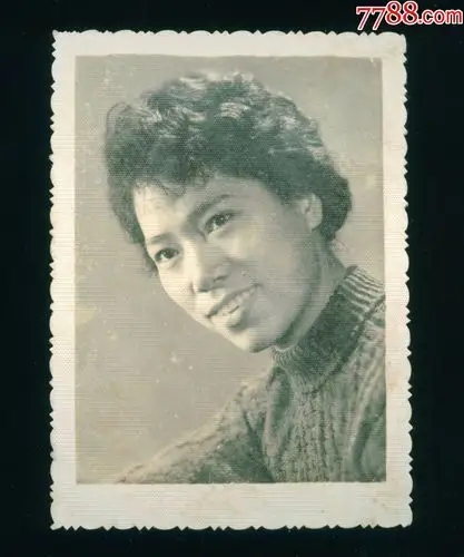 烫发老照片8厘米6厘米