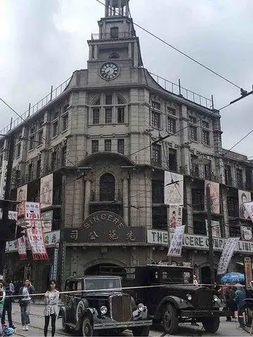 2017上海车墩影视基地民国风的拍摄影视城,伪