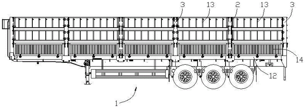 带有可活动立柱的半挂车的制作方法
