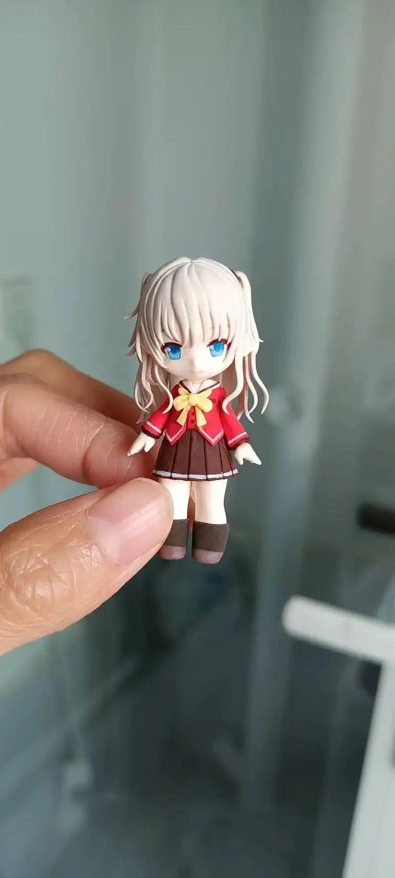 自制友利奈绪#粘土手办 #自制粘土娃娃 #友利奈绪 #友利奈 - 抖音