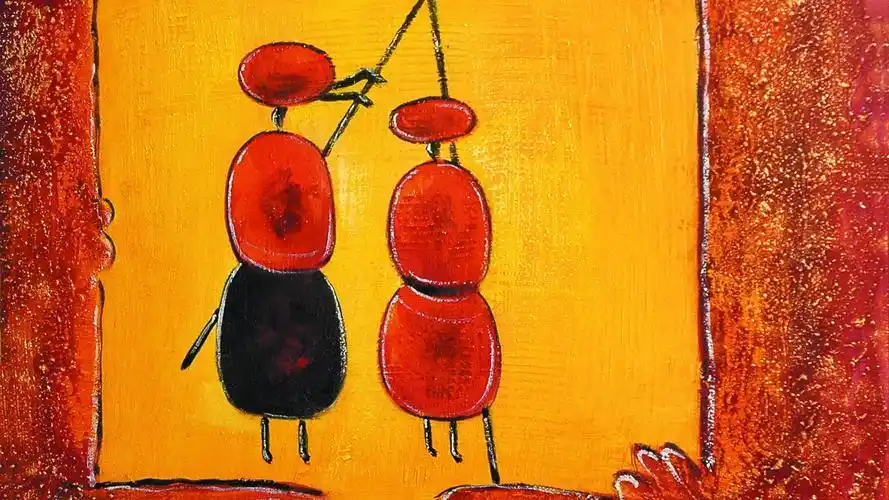 抽象艺术手绘油画,高清图片,电脑桌面-壁纸族