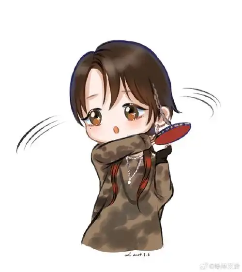 周笔畅撤回一个抽球##周笔畅边打乒乓球边唱歌