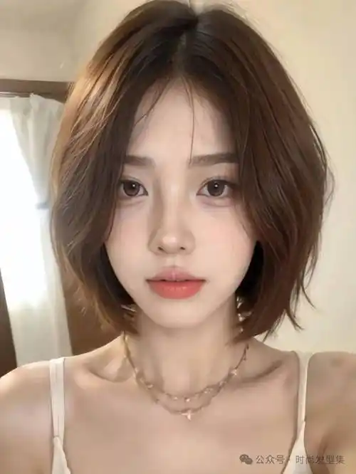 秋天剪个"中式中分短发",你一定很美!