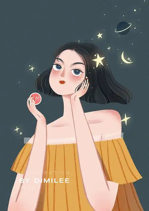 人物插画|爱美的精致女孩合集