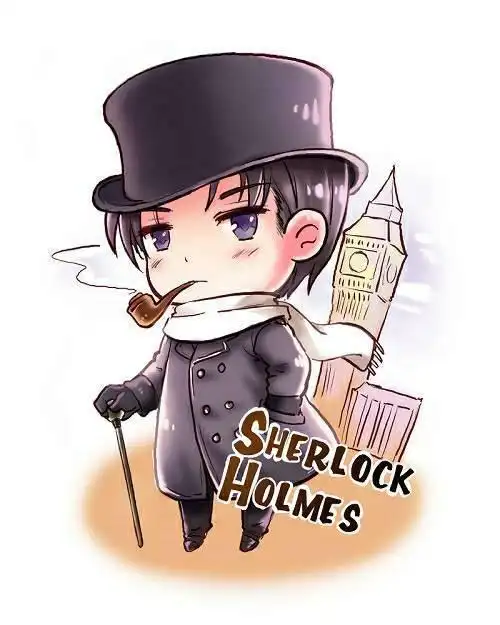 福尔摩斯小学版简笔画