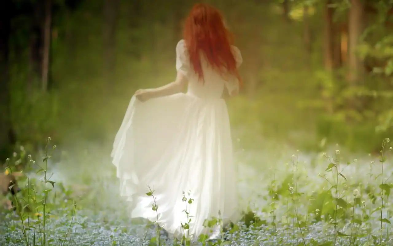 小清新清纯养眼邻家女孩唯美背影高清桌面壁纸(一)