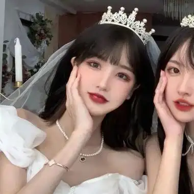 姐妹头像可爱2个人单人双人两张分开的