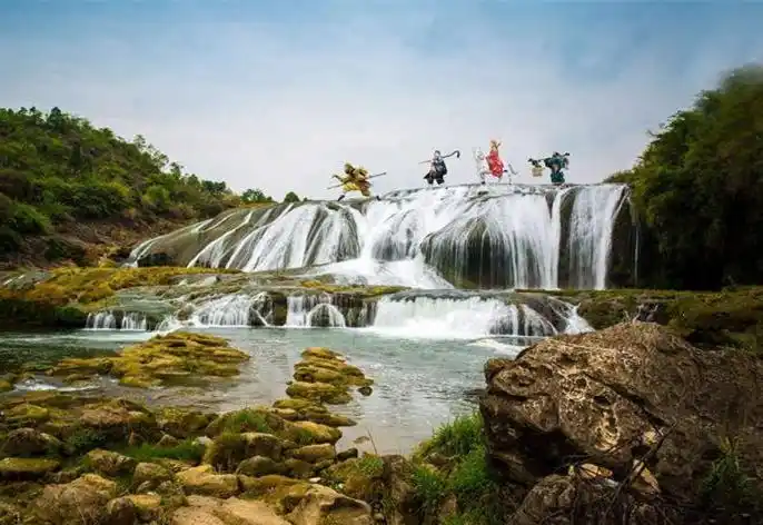 比中国第一瀑布黄果树还宽的瀑布,86版西游记在此留下经典画面