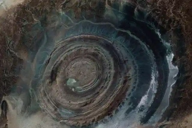 世界十大奇观之一的撒哈拉之眼,到底是如何形成的,至今无人得知