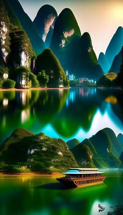 桂林山水yyds! 你要不要把图片保存下来当壁纸!