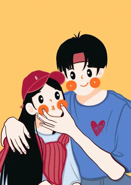 原创情侣卡通人物头像