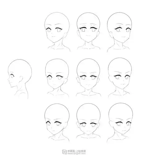 作业:动漫人物头部仰视,俯视的画法训练 - 依依 - 轻微课