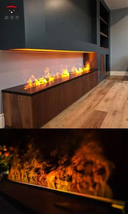 雾化壁炉3d雾化壁炉嵌入式装饰柜定制家用法式电子网红壁炉仿真火焰