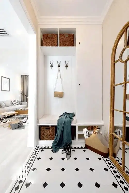 1平米小户型玄关,精心设计也惊艳,美观实用两不误