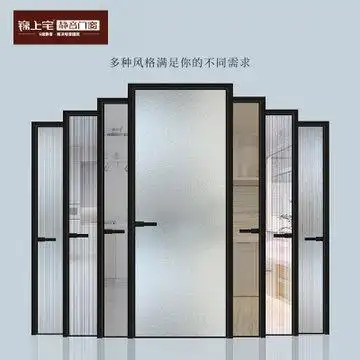 锦上宅铝合金厨卫门推拉门玻璃门厕所门单开16极简定制金