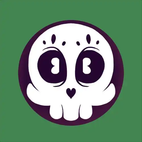 可爱骷髅头装饰图标icon