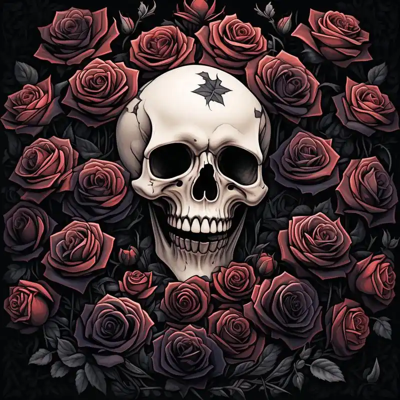 92暗黑系骷髅头头像94 探索哥特式的黑暗魅力,这些骷髅头头像将带