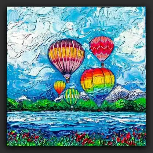 丙烯颜料风景绘画作品大全欣赏