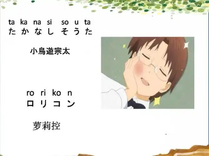 本节视频讲解的是动漫人物萝莉控用日语怎么说,欢迎大家学习.