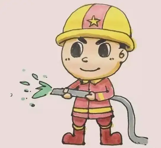 消防员怎么画简单消防员简笔画步骤图解教程