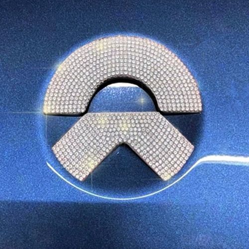 适用于镶钻蔚来es8es6ec6ep9et5et7电动汽车车标方向钻石装饰车贴