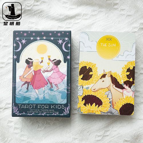 进口童心塔罗牌tarot for kids 装 休闲桌游罗塔 78张牌 英文解说