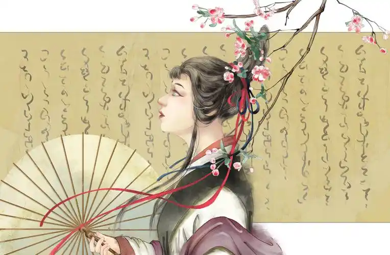 古风女子侧面头像练习 - 插画 - 摸鱼网 - ∑(っ°Д°;)っ 让世界更