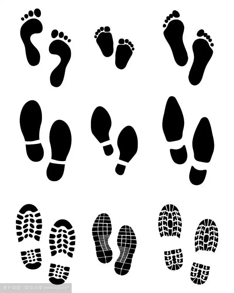 脚印和鞋印