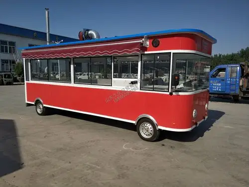 小吃车多功能电动移动四轮摆摊早餐车果蔬车
