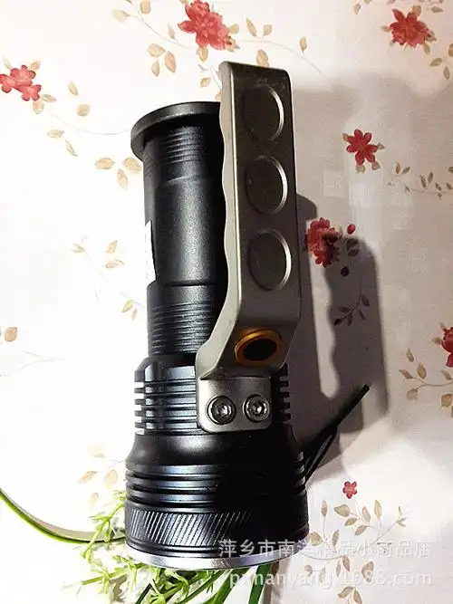 批发双童牌强光钓鱼手电筒户外手提登山手电直充式充电探照灯