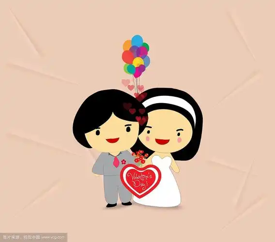 情人节甜蜜情侣心连心