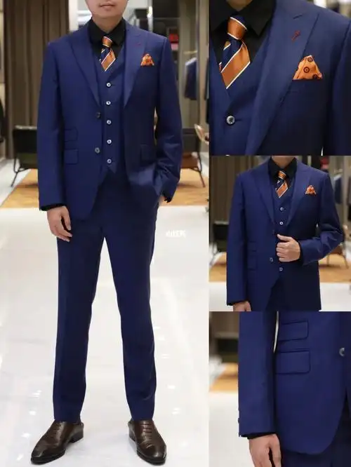 这就是藏蓝色西装的时尚魅力不管是塑造个人气质还是营造强大气压藏