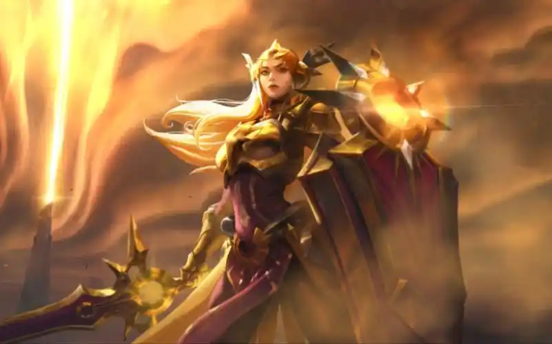 [英雄联盟手游] 版本答案!曙光女神蕾欧娜国服黄金局排位实况