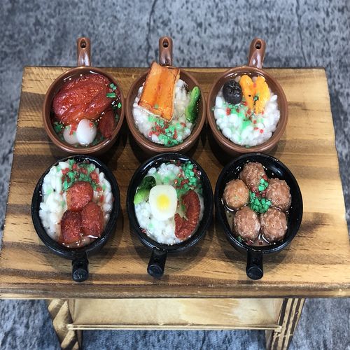 过家家仿真食物玩具成品网红微缩食玩迷你小厨房假菜模型道具饰品