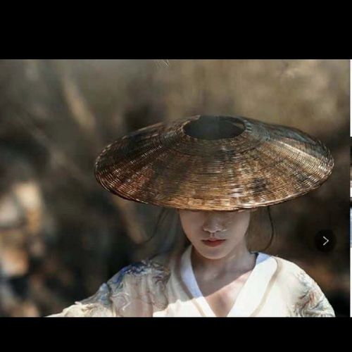 草帽通用古装帽古铜原色黑色大侠斗笠帽道具箬笠电视剧斗笠横店拍戏