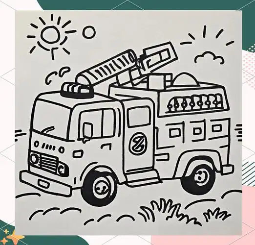 消防车简笔画绘制技巧与示例