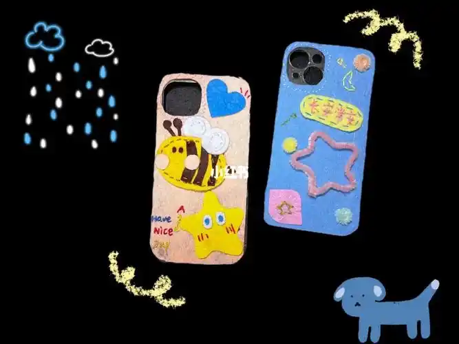 超可爱diy不织布手机壳