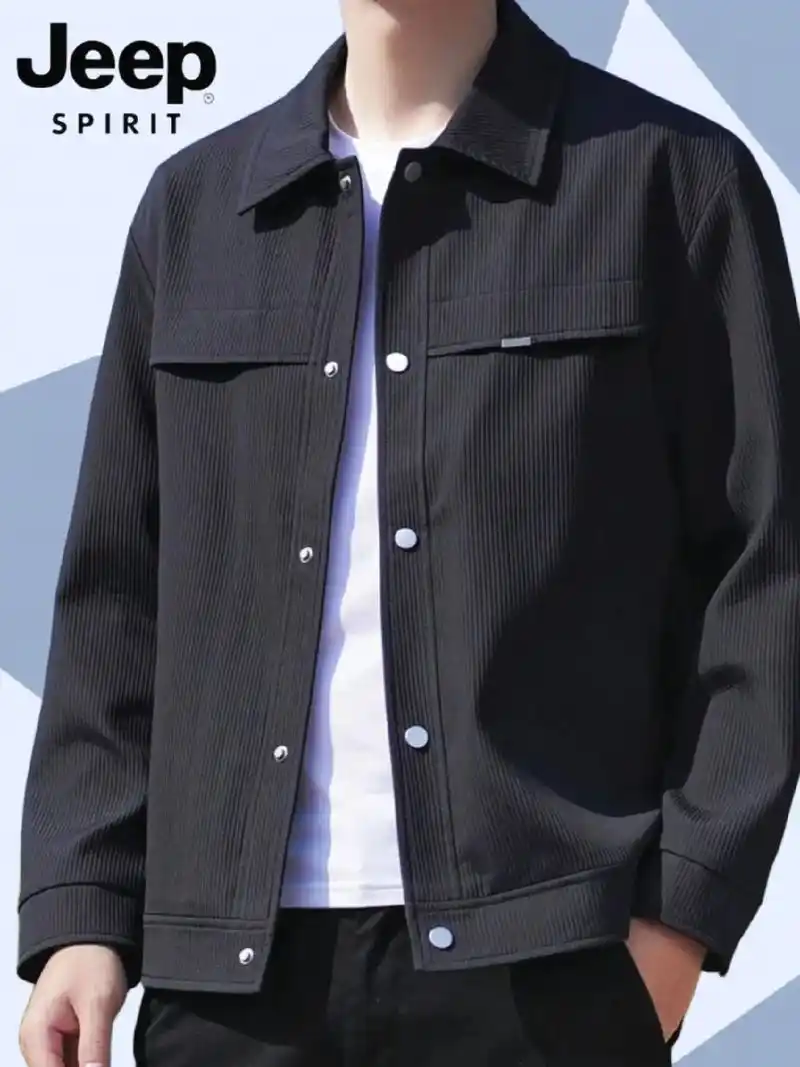 jeep男士新款翻领夹克外套