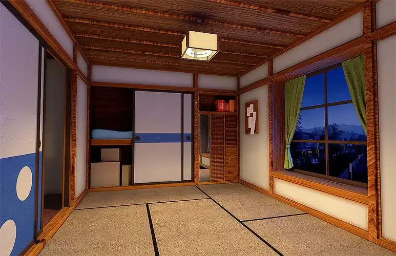 多啦a梦中的大雄家的房间图片!每一间都要有!