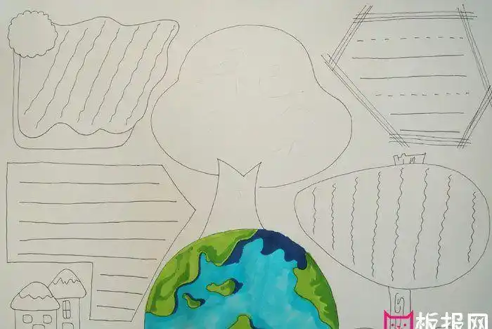 的铅笔画图片4开纸简单阅读手抄报 4开手抄报用4开的纸怎么画手抄报