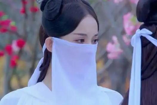 古装剧中的女神戴上面纱十分神秘,因为剧情需要,和她演对手戏的人一定