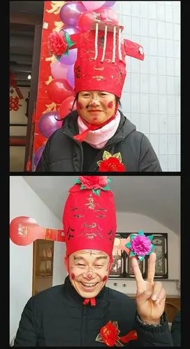 新郎干爸干妈,喜公婆.