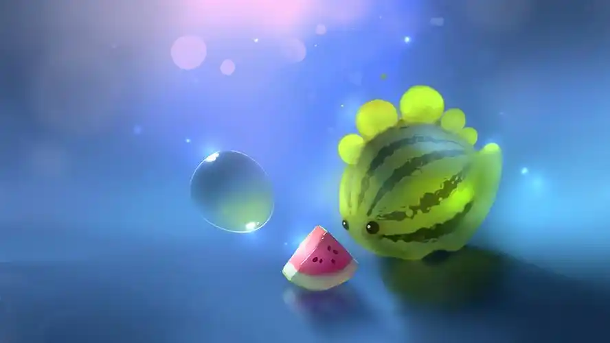 西瓜小怪兽,另类-手机壁纸