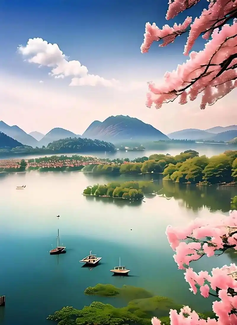 欣赏美景开始美在山水春色间大自然最美丽的风景 ,欣赏大自然山水美景