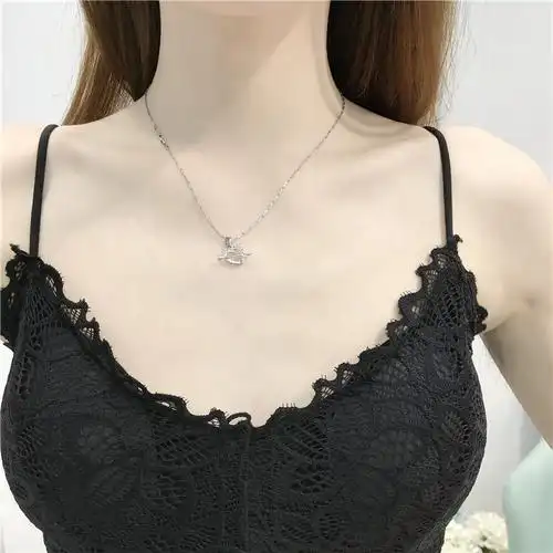 实拍夏季新款复古蕾丝裹胸抹胸内衣无钢圈美背文胸吊带小背心露背