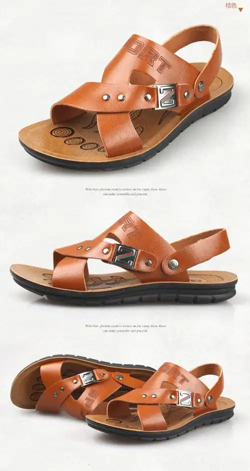 【货到付款】舍道 夏款潮流男士沙滩凉鞋凉拖两用休闲凉鞋男800 8002