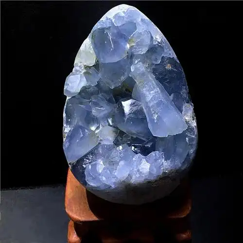 批发天然水晶原石 天青石原石蓝晶石蓝水晶洞摆件随形矿物标本